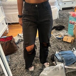 Women’s back boyfriend jeans
